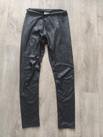 Koženkové legíny, zara,140