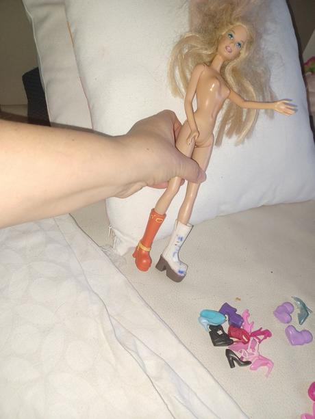 Barbie topanky bez druhej pary, 