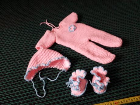 Baby born babika + nadherny pleteny set,