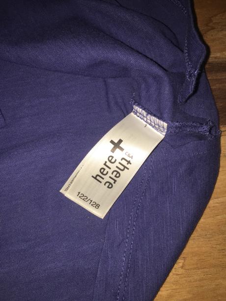 1x oblečené tričko 122/128, c&a,122