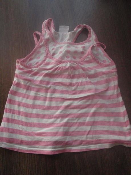 3x tričko bez rukávov, 110