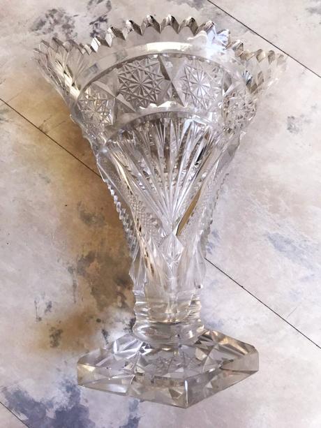 Kryštálová váza bohemia crystal,