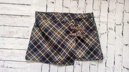 Károvaná suknička, pull&bear,s
