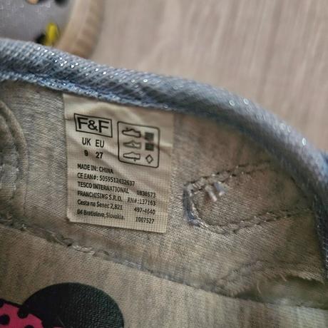 Minnie mouse tenisky 27 f&f disney, f&f,27