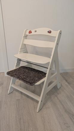 Hauck alpha+ white drevená stolička na kŕmenie, hauck