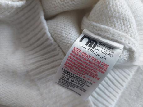 Vianočný svetrík zn.mothercare veľ.116, 116