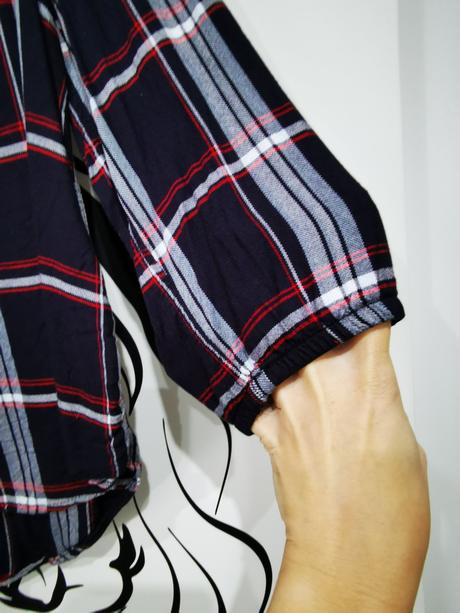 Károvaný top, košeľa s 3/4 rukávom, pepco,s