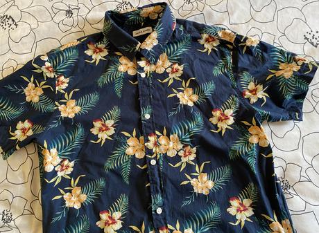 Bavlnená košeľa s potlačou jack&jones v. l, l