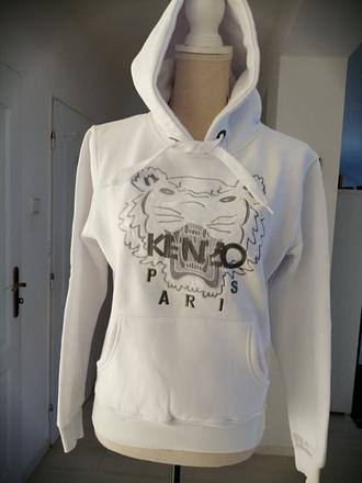 Mikinka znackova kenzo biela vel. s, s