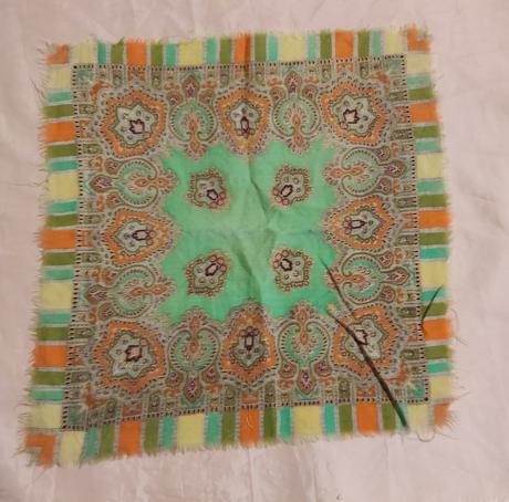 Retro kašmírová šatka,