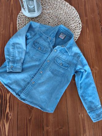 Riflová košela denim 116, denim,116
