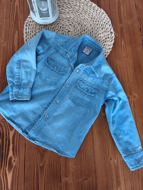 Riflová košela denim 116, denim,116