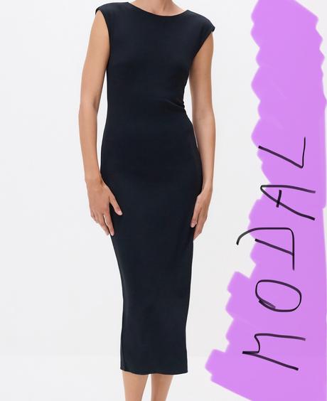 Cierne midi saty modal, reserved,38 / 40 / 42 / l / m