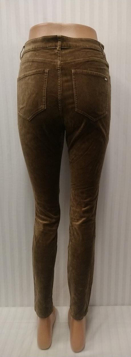 Dámske hnedé elastické nohavice, massimo, xs/s, xs