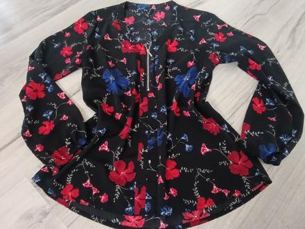 Krásna kvietkovaná blúzka, amisu,m