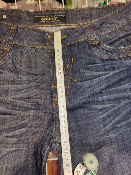 Rifľové nohavice pod koleno, xxl