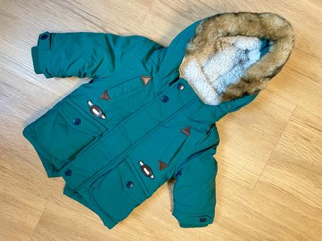 Zelená zimná bunda, marks & spencer,68