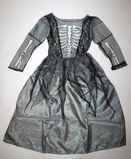 Kostrové karnevalové šaty so závojom veľ. 3-4 roky, 