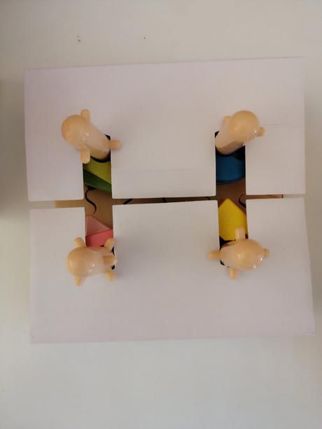 Drevená skladačka puzzle, cvičenie jemnej motoriky, 