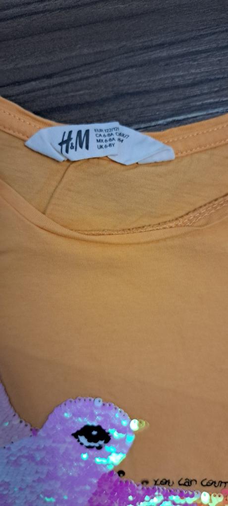 2x tričko, h&m,122