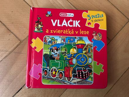 Vláčik a zvieratká v lese - s puzzlami,