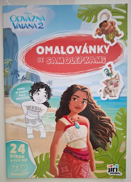 Vaiana omaľovánky a4 s nálepkami, 