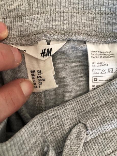 Tenke teplaky, h&m,128