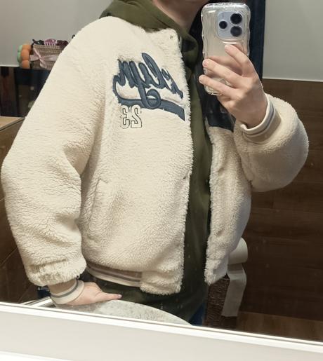 Teplá teddy bunda, l