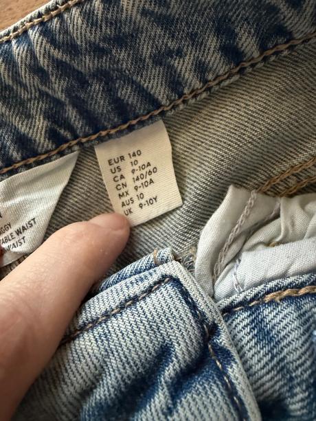 Dievčenské baggy rifle, h&m,140