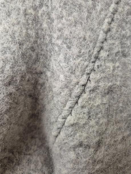 Vlnený kabát zn. makadesign hand made m-l, m