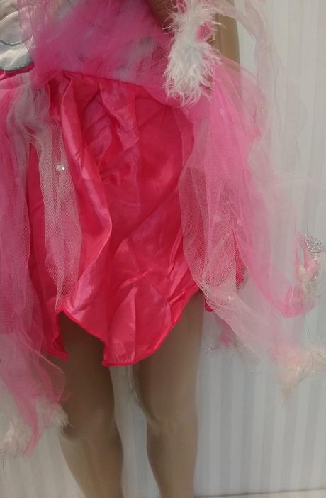 Kostým mačička ružovo biela, 3-4r, 98-104 cm, 