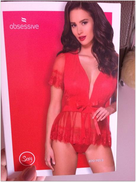 Červený župan zn.obsessive - veľkosť l/xl, obsessive,l