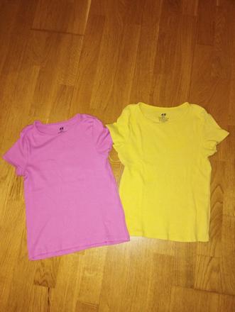 Užáasne kvalitné tričká organická bavlna, h&m,128