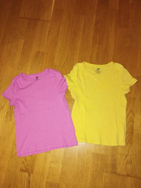 Užáasne kvalitné tričká organická bavlna, h&m,128