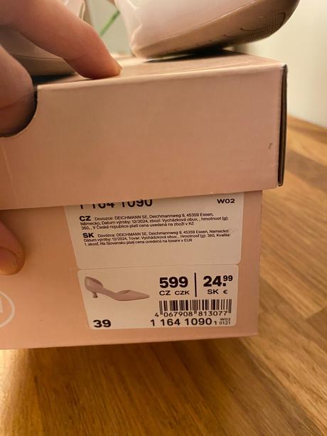 Lodičky nízky opätok vel 39, graceland,39