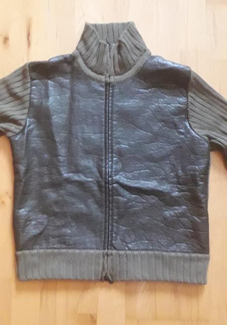 Zaujimavy sveter s koženou, pc 59e, gaudi,m