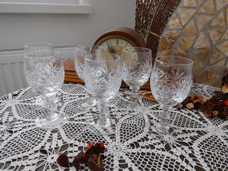 Poháre na víno jemný brus 6 kusov, 