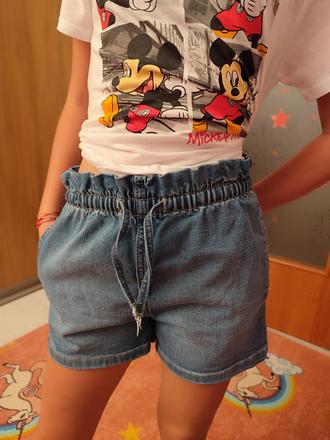 Riflové kraťasy, h&m,134