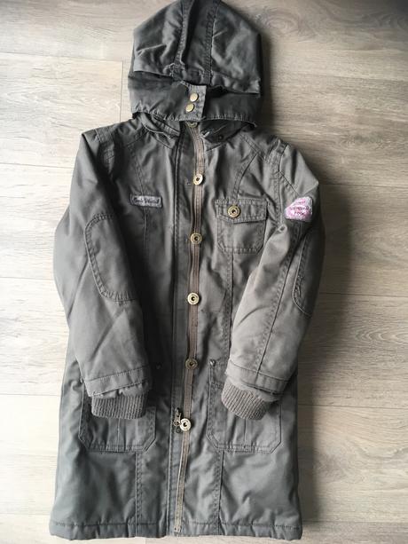 Predĺžená štýlová bundička pre dievča, veľ.122, dopodopo,122