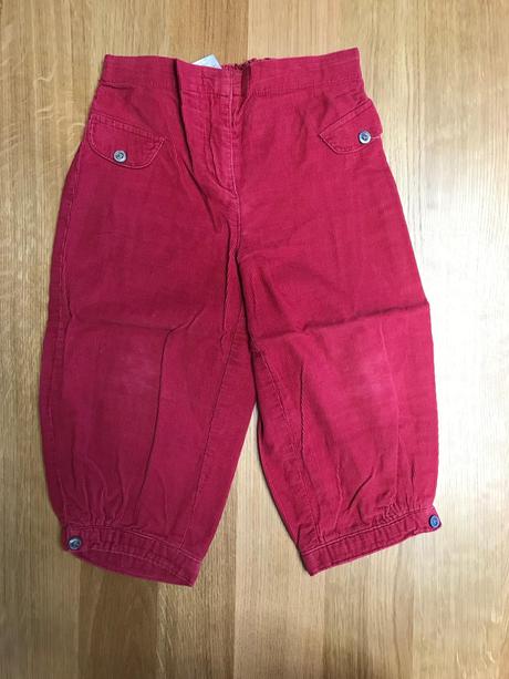 Jacadi - menchestrové nohavice červené 18 mesiacov, jacadi,80