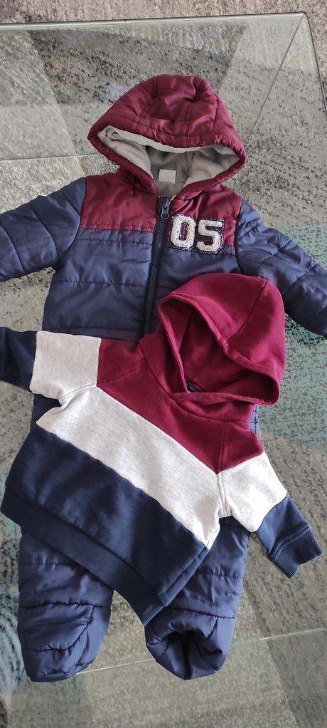 Zimný overal + mikina 74, f&f,74