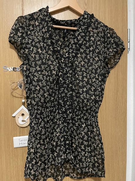 Čierna ľahká blúzka, l