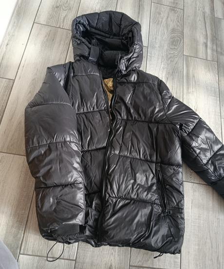 Pánska čierna bunda - l, l