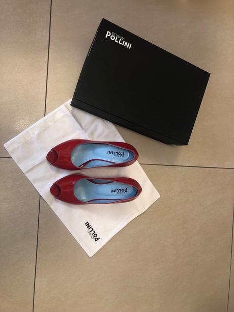 Exkluzívne kožené lodičky pollini, 36,5, 36