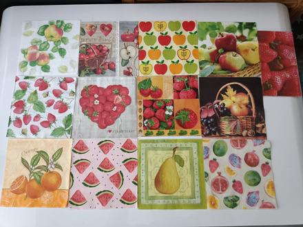 Servítky ovocie a zelenina 31ks, 