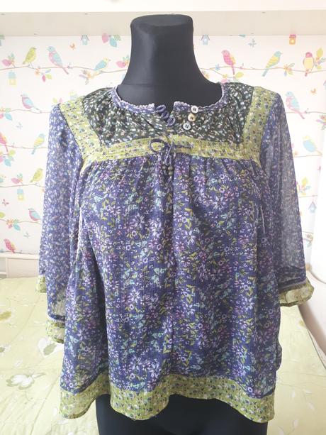 Farebná voľná blúzka, next,140