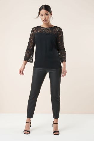 Blúzka s čipkovanými rukávmi, next,40 / l