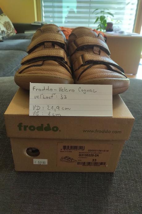 Predám celoročky froddo - velcro cognac - 33, froddo,33