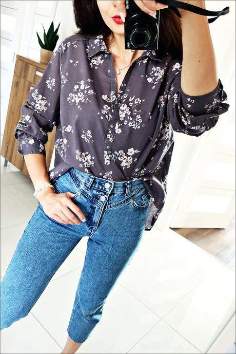 Kvetinová vzdušná blúzka, c&a,46