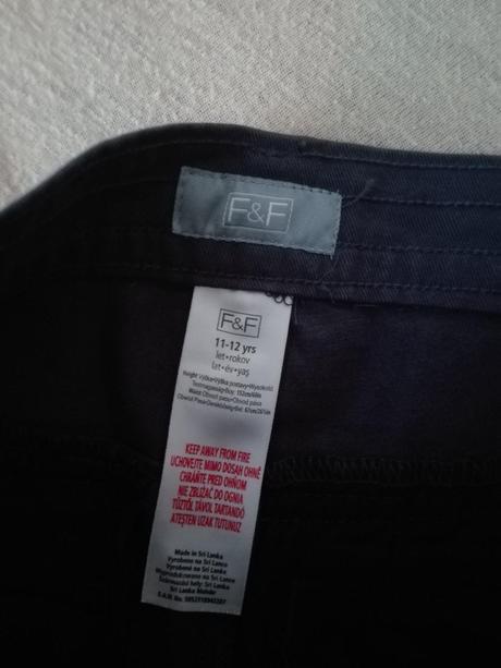 Modré nohavice, f&f,152